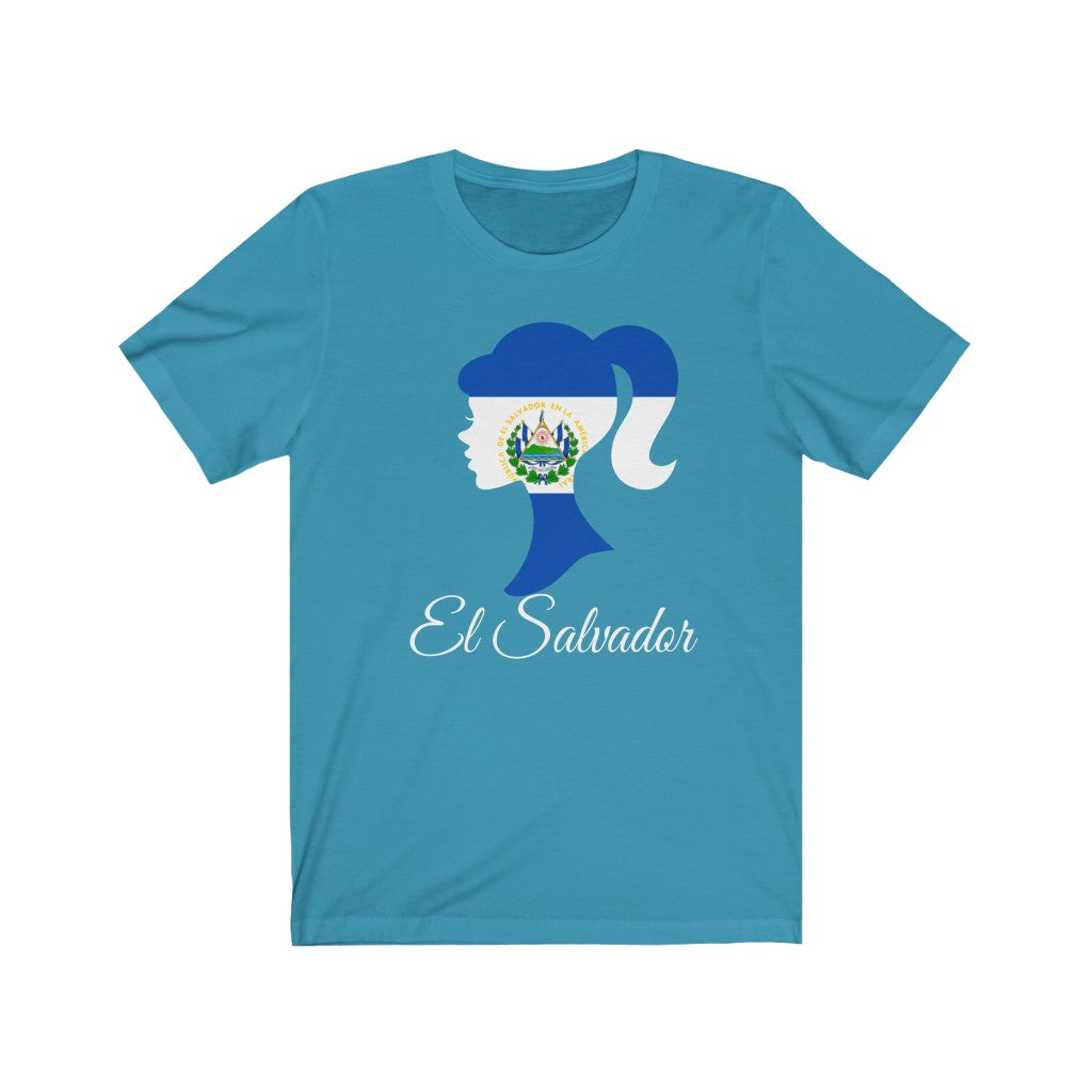 El Salvador Girl Flag Premium Tee 2 - Unisex