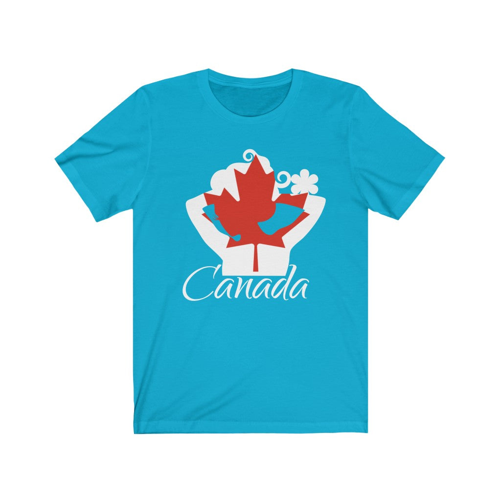 Canada Lady Flag Premium Tee 2 - Unisex