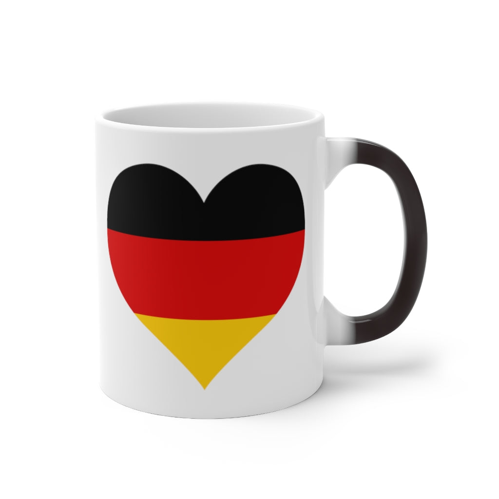 German Heart Color Changing Mug