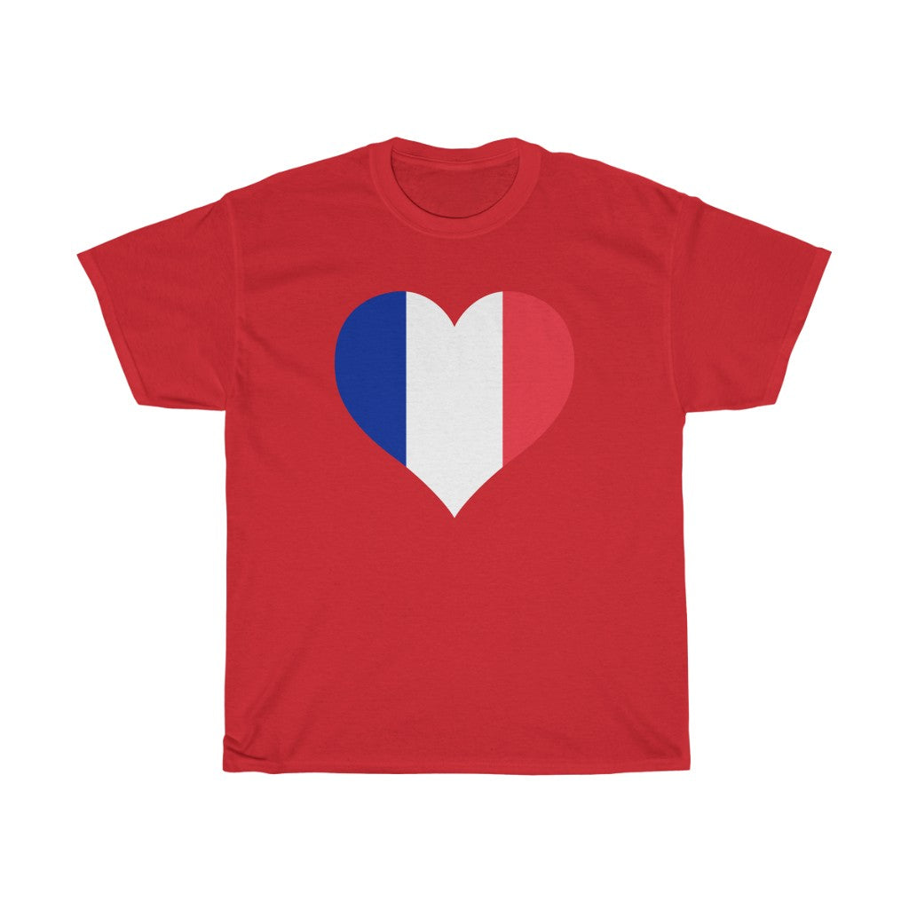 France Heart Flag Standard Tee - Unisex
