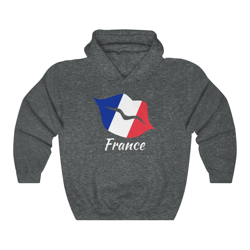 France Lips Flag Hoodie Sweatshirt 2 - Unisex