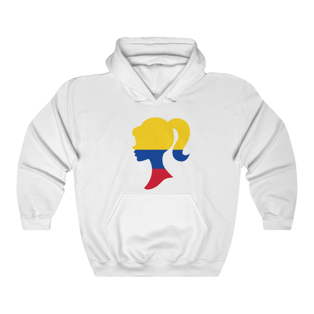 Colombia Girl Flag Hoodie Sweatshirt - Unisex