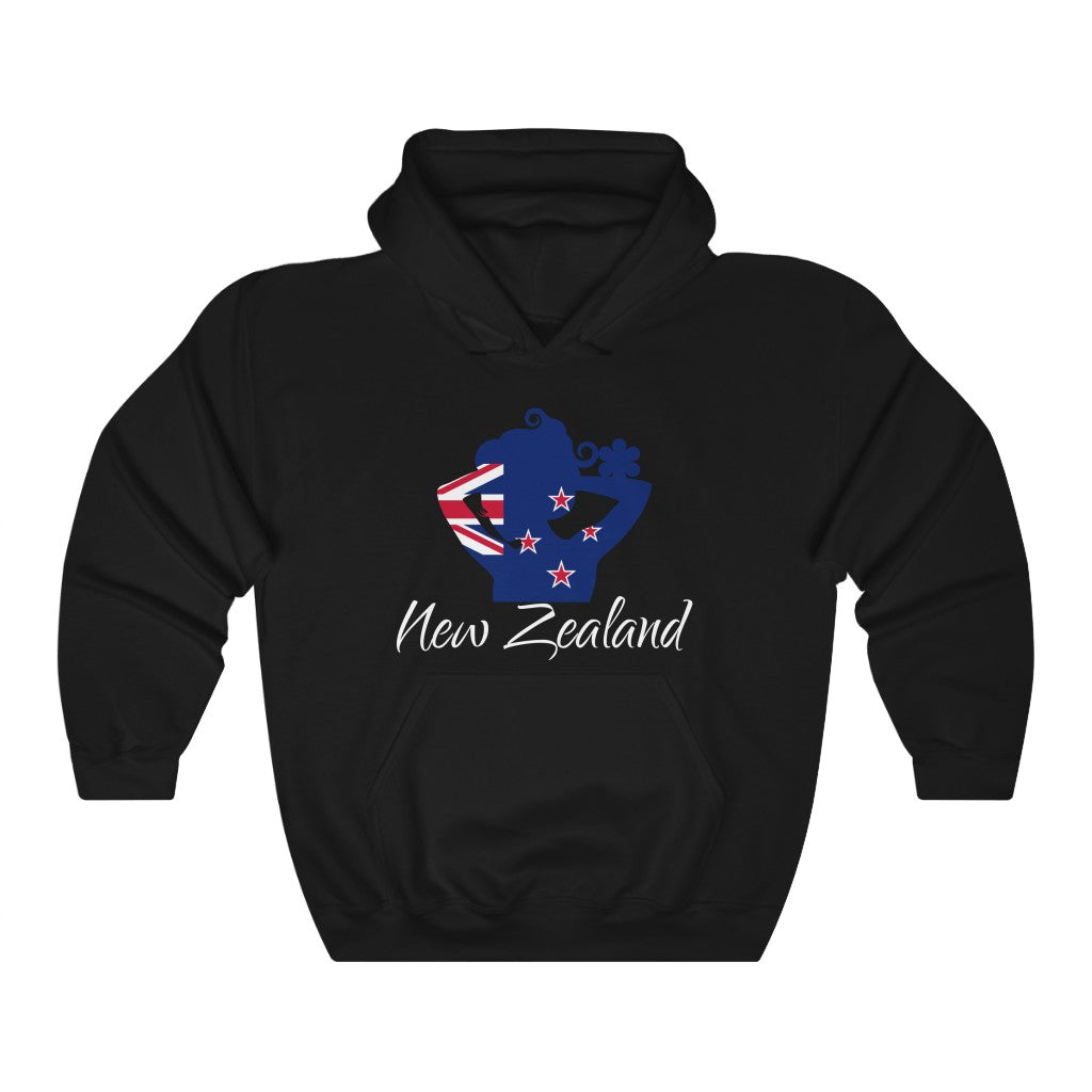 New Zealand Lady Flag Hoodie Sweatshirt 2 - Unisex