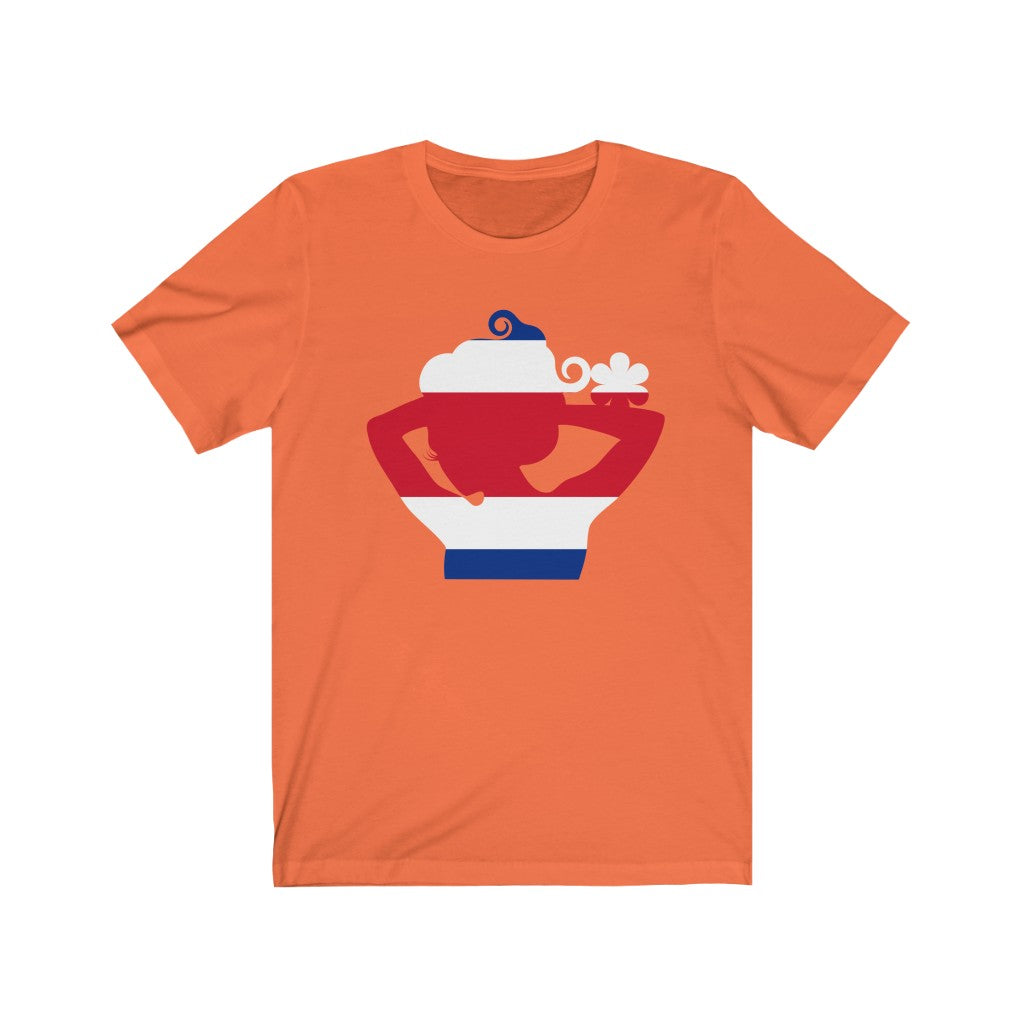 Costa Rica Lady Flag Premium Tee - Unisex