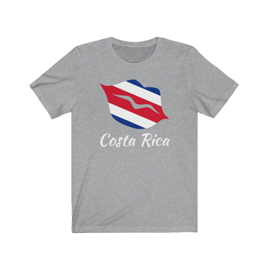 Costa Rica Lips Flag Premium Tee 2 - Unisex