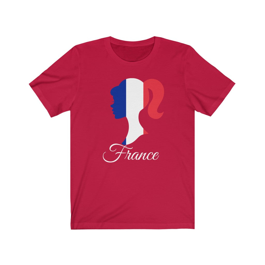 France Girl Flag Premium Tee 2 - Unisex