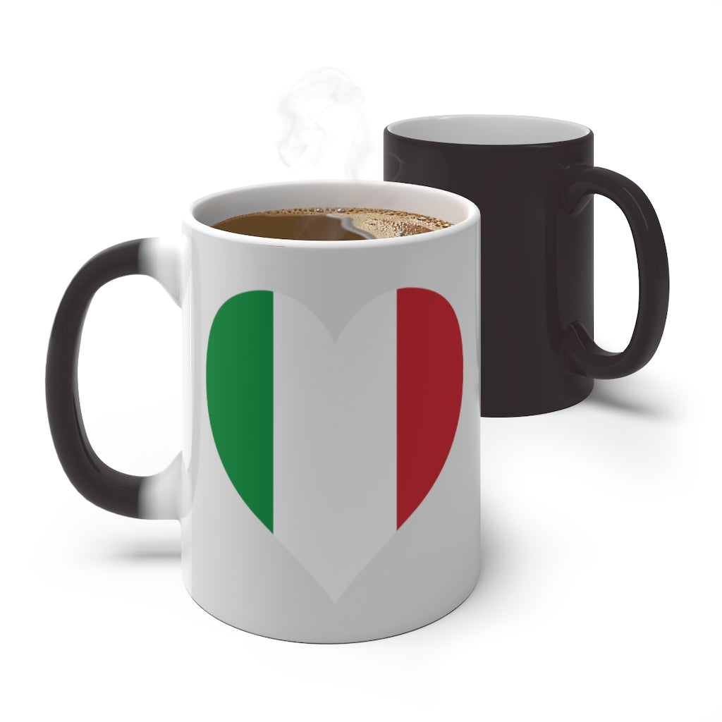 Italy Heart Color Changing Mug
