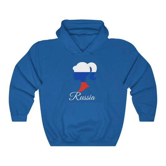 Russia Girl Flag Hoodie Sweatshirt 2 - Unisex