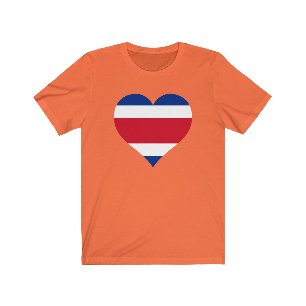 Costa Rica Heart Flag Premium Tee - Unisex