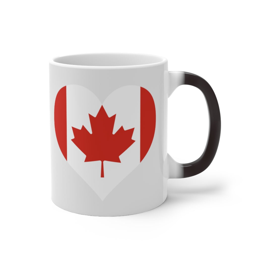 Canada Heart Color Changing Mug