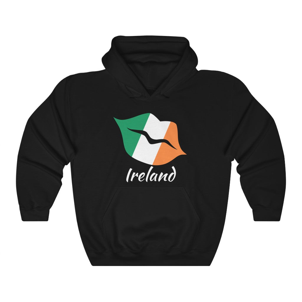Ireland Lips Flag Hoodie Sweatshirt 2 - Unisex