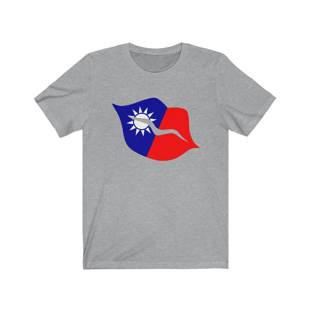 Republic of China - Taiwan Lips Flag Premium Tee - Unisex