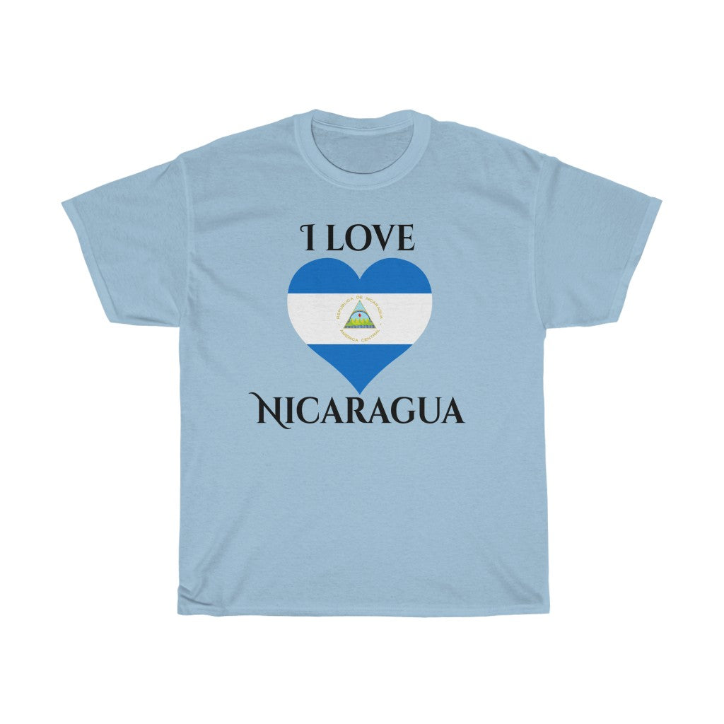 Nicaragua Heart Flag Standard Tee 1 - Unisex