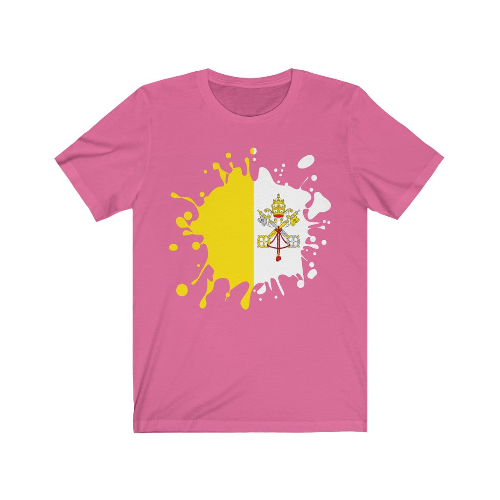 Holy See Splat Flag Premium Tee - Unisex