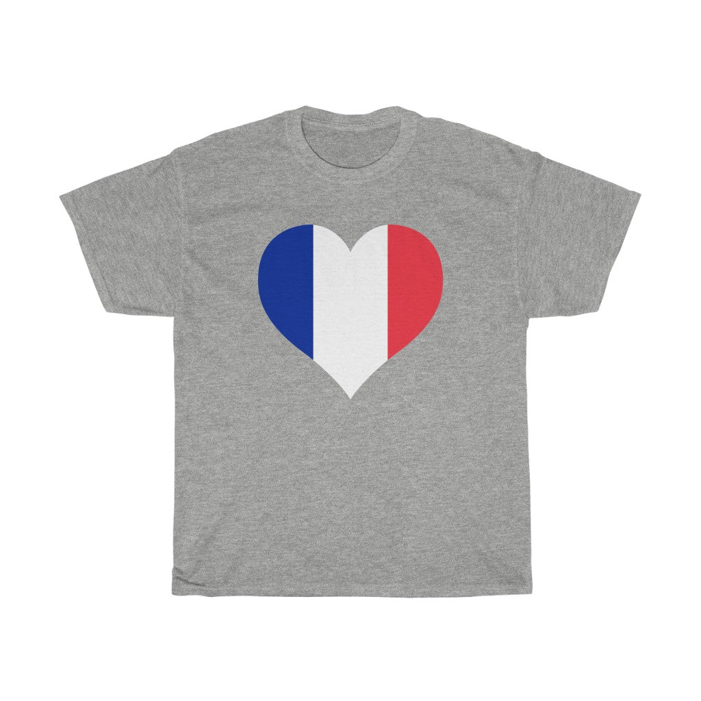 France Heart Flag Standard Tee - Unisex
