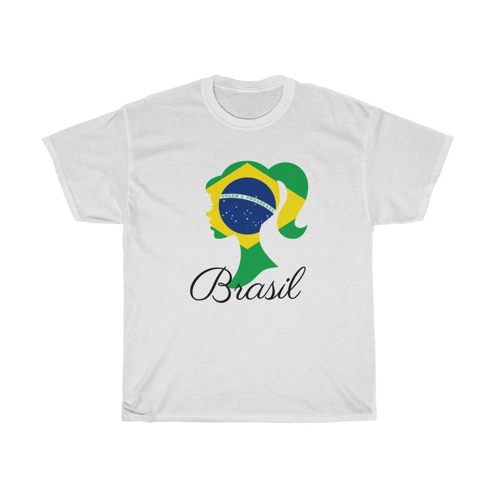 Brazil (Brasil) Girl Flag Standard Tee 1 - Unisex