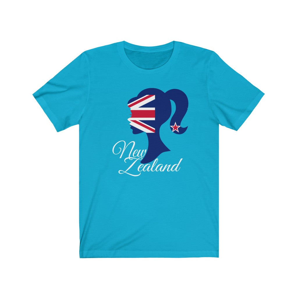 New Zealand Girl Flag Premium Tee 2 - Unisex