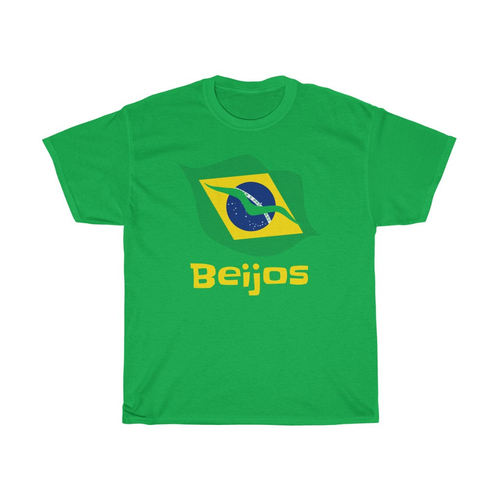 Brazil (Beijos) Lips Flag Standard Tee 1a - Unisex