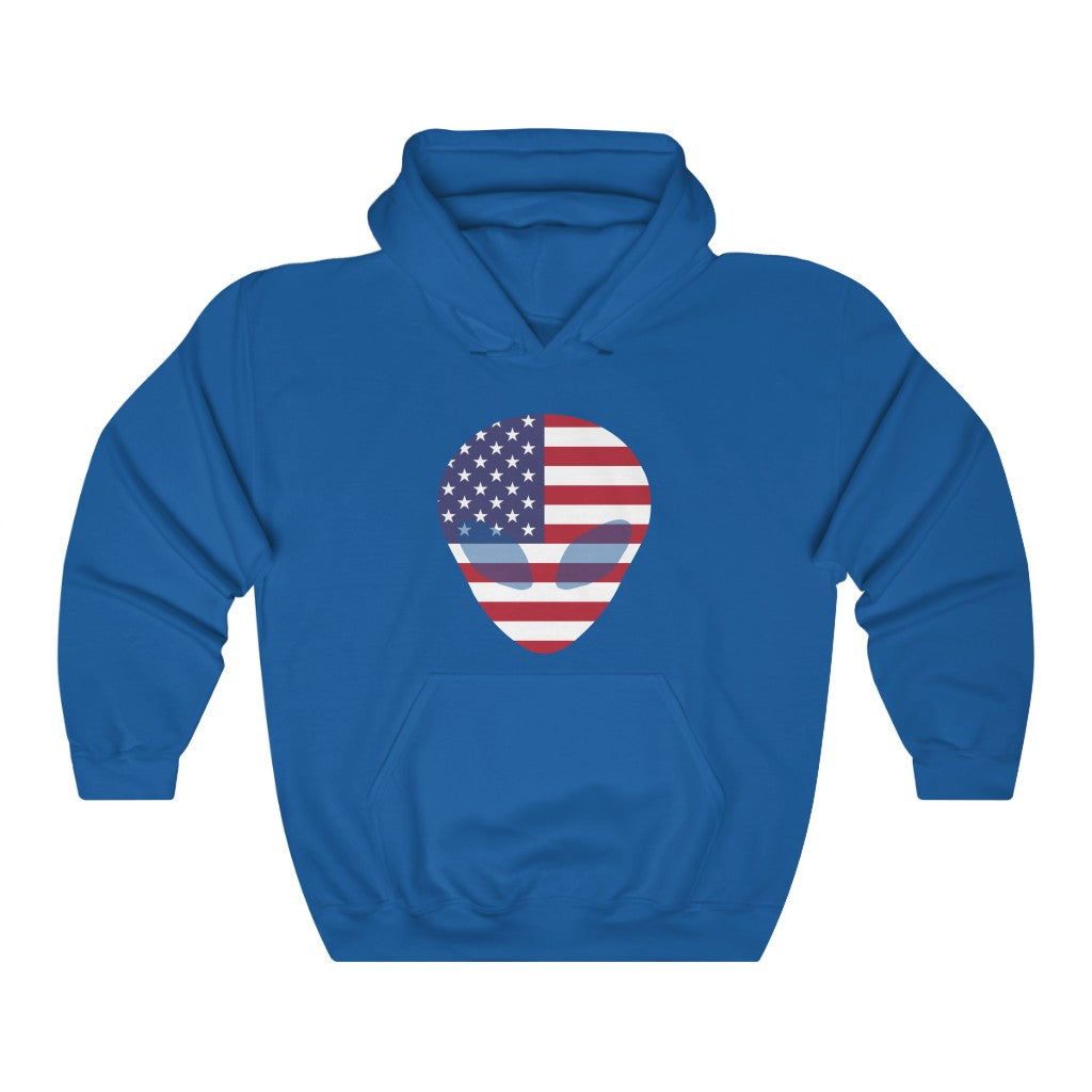 United States Alien Flag Hoodie Sweatshirt - Unisex