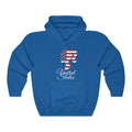 United States of America Girl Flag Hoodie Sweatshirt 2 - Unisex
