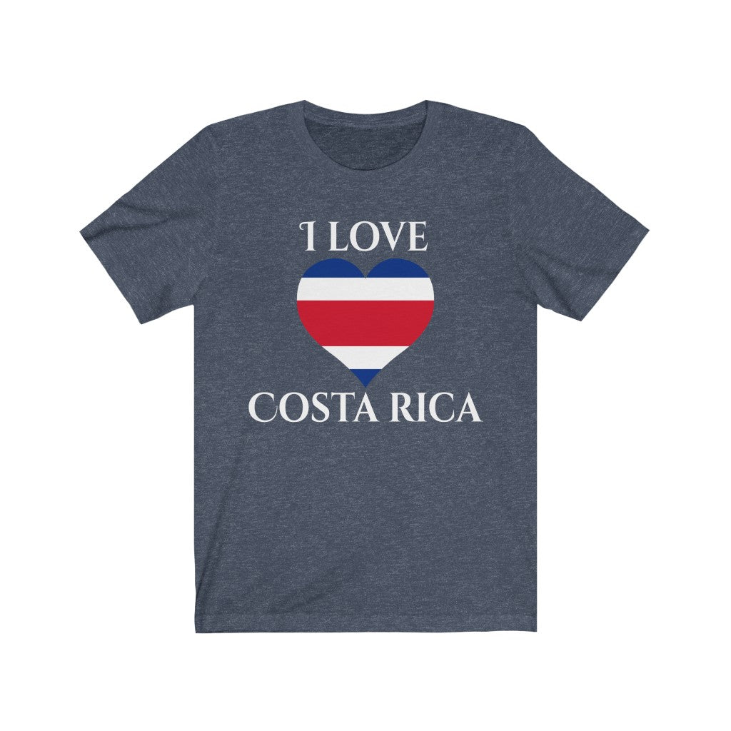 Costa Rica Heart Flag Premium Tee 2 - Unisex