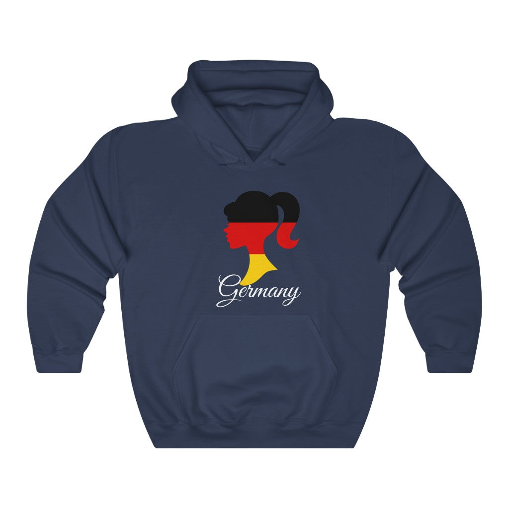 Germany Girl Flag Hoodie Sweatshirt 2 - Unisex