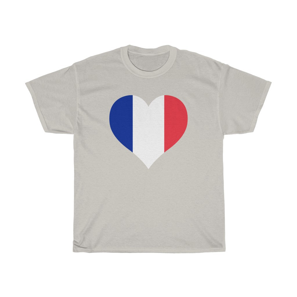France Heart Flag Standard Tee - Unisex