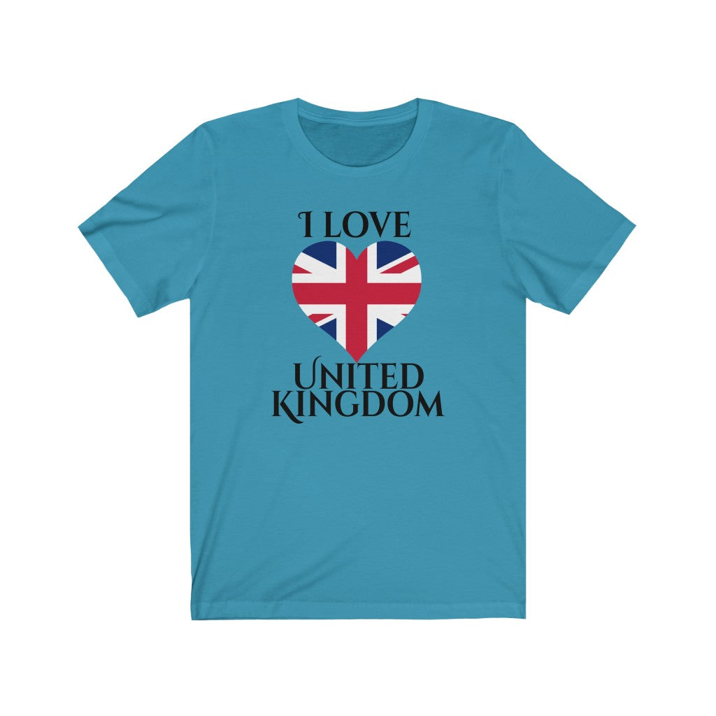 United Kingdom Heart Flag Premium Tee 1 - Unisex
