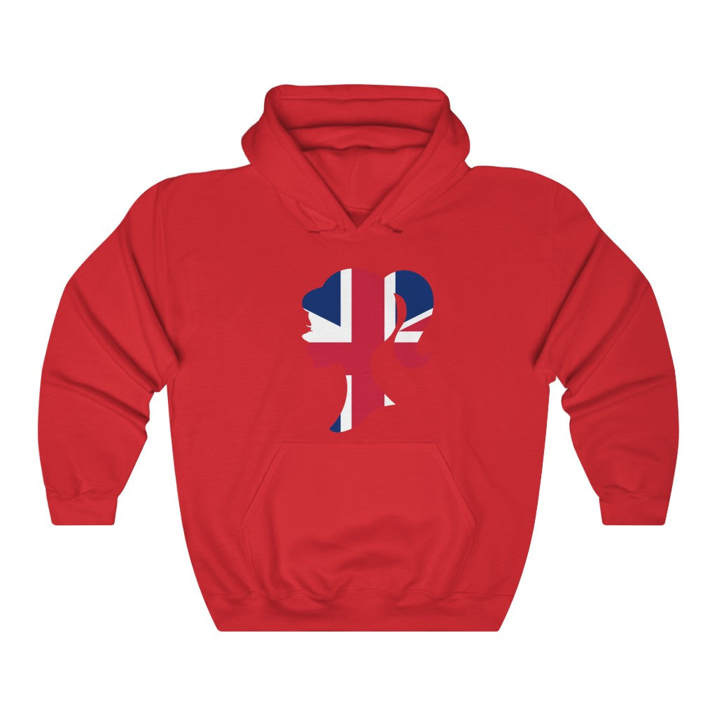 United Kingdom Girl Flag Hoodie Sweatshirt - Unisex