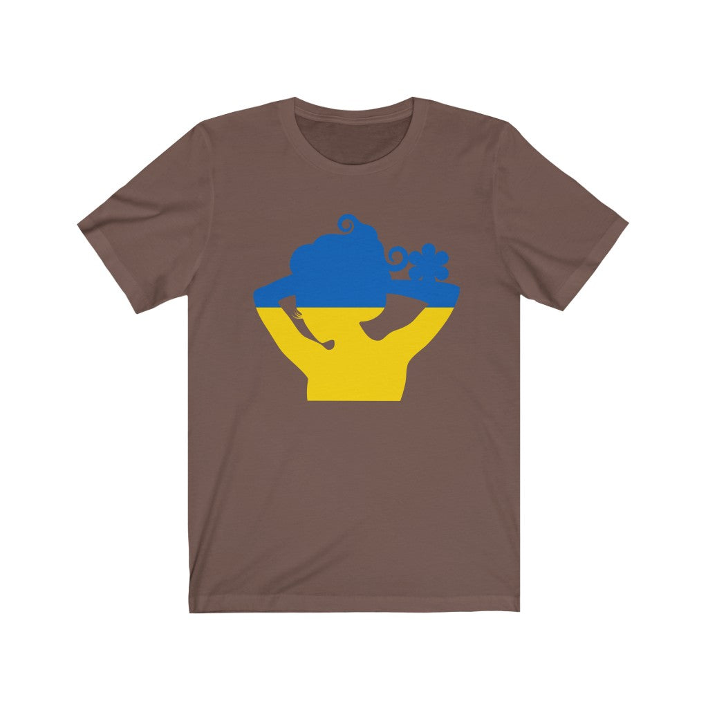 Ukraine Lady Flag Premium Tee - Unisex