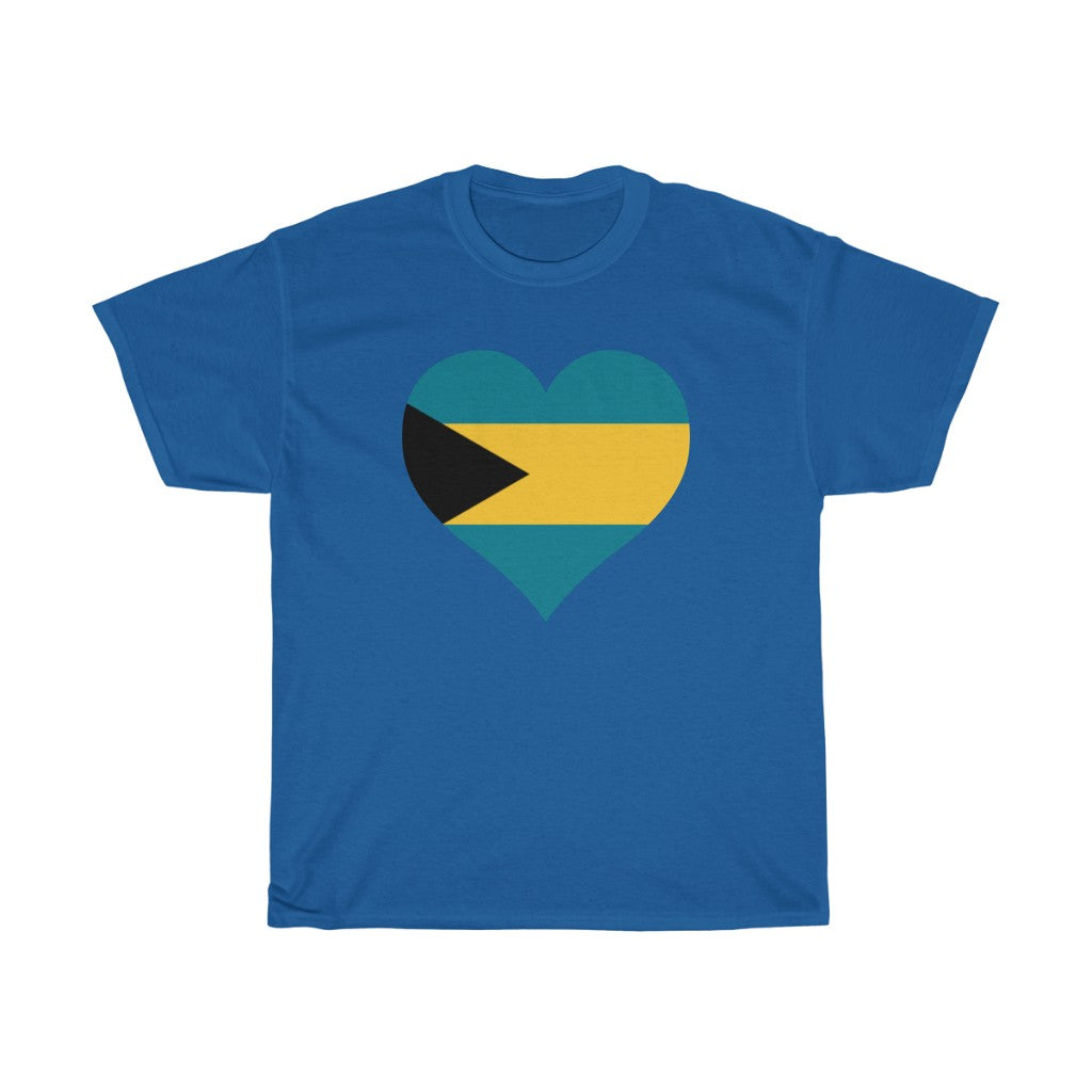 Bahamas Heart Flag Standard Tee - Unisex