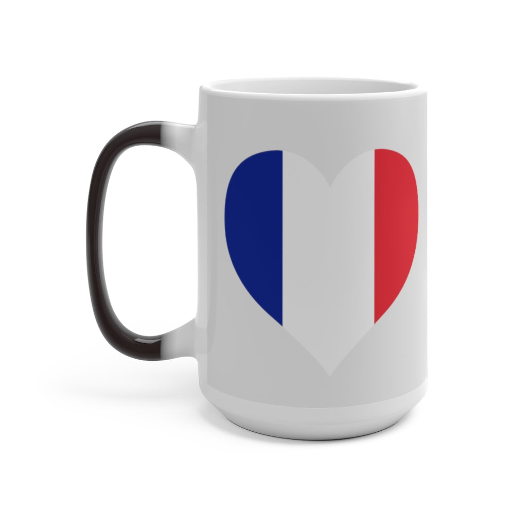 France Heart Color Changing Mug
