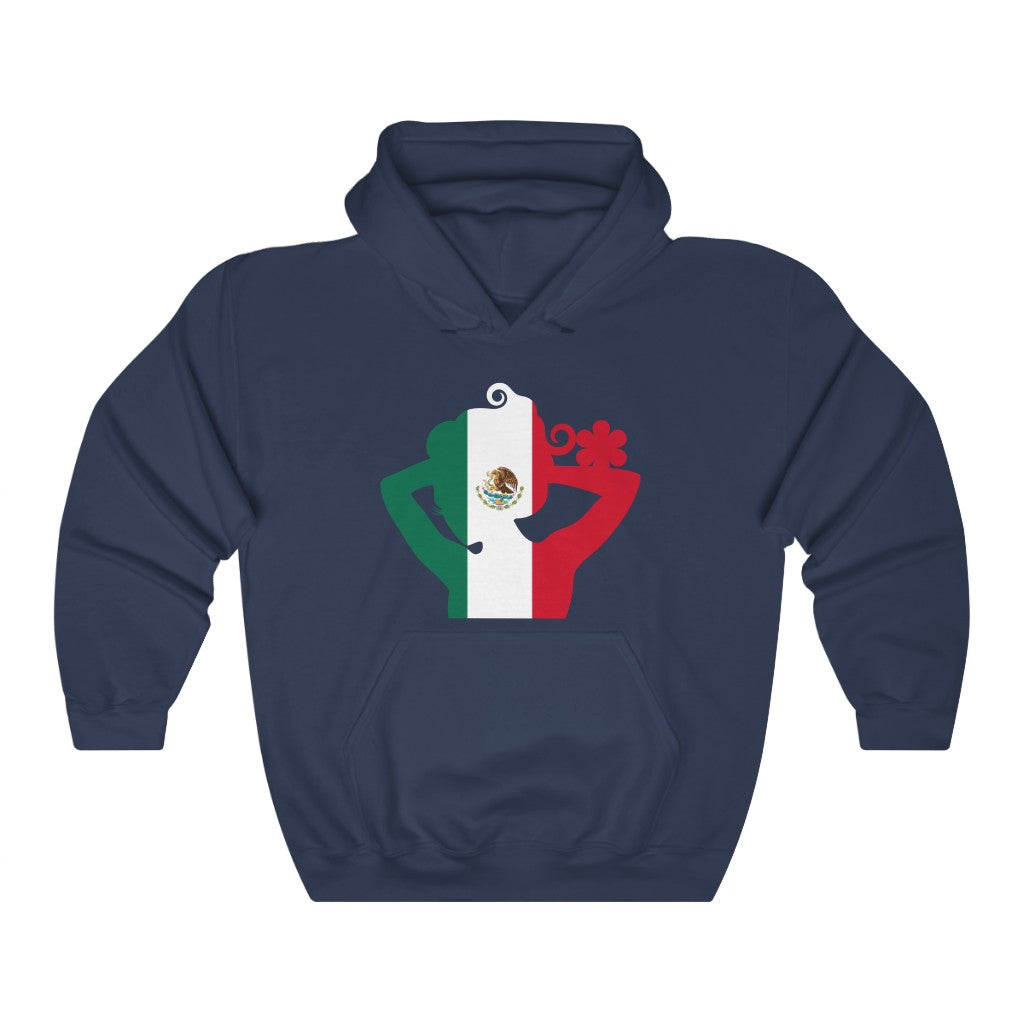 Mexico Lady Flag Hoodie Sweatshirt - Unisex
