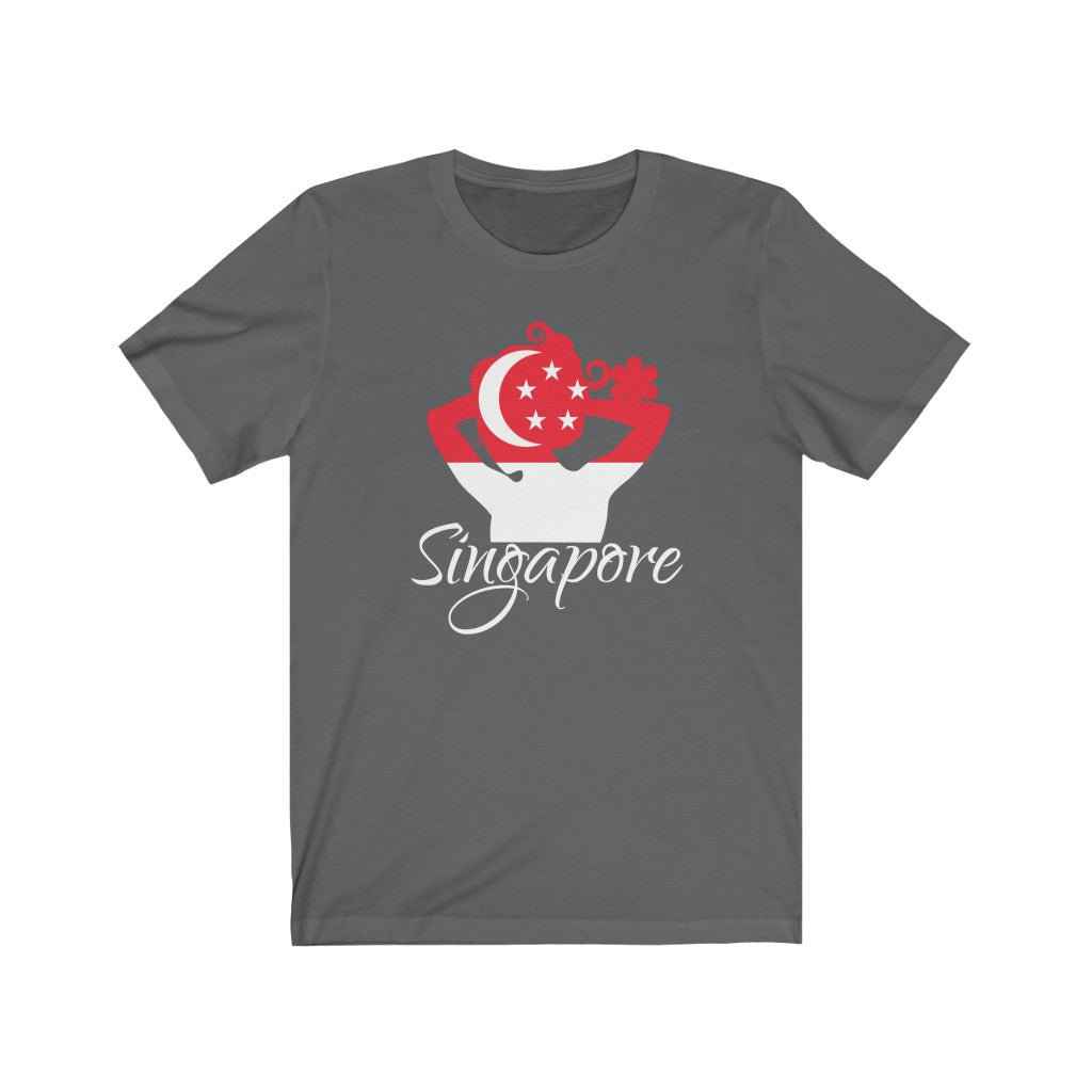 Singapore Lady Flag Premium Tee 2 - Unisex