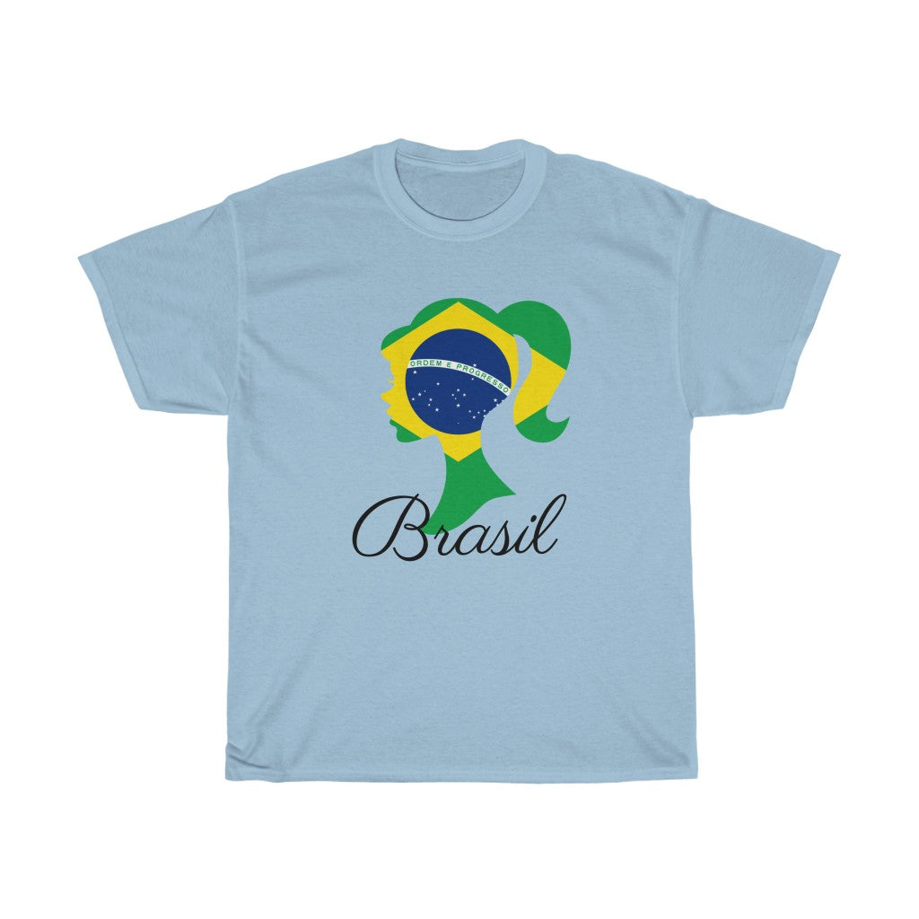 Brazil (Brasil) Girl Flag Standard Tee 1 - Unisex