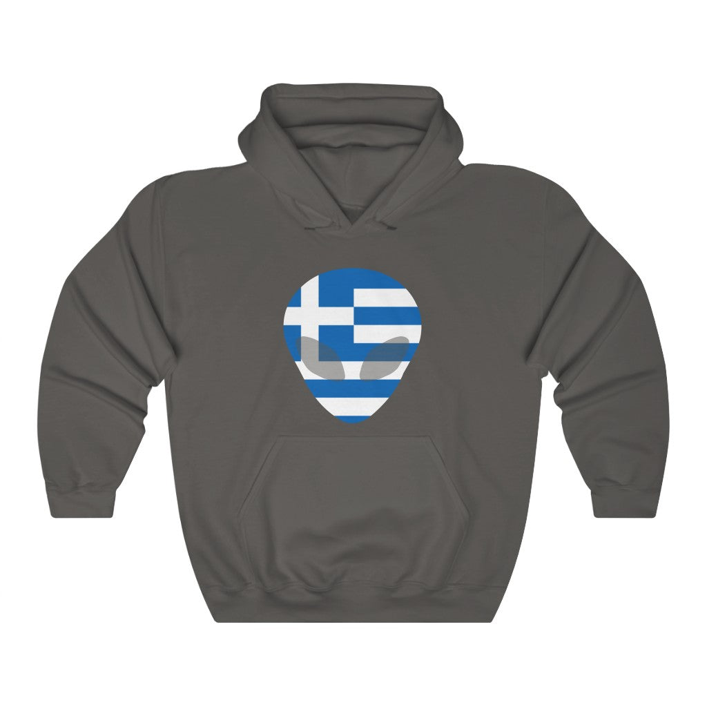 Greece Alien Flag Hoodie Sweatshirt - Unisex