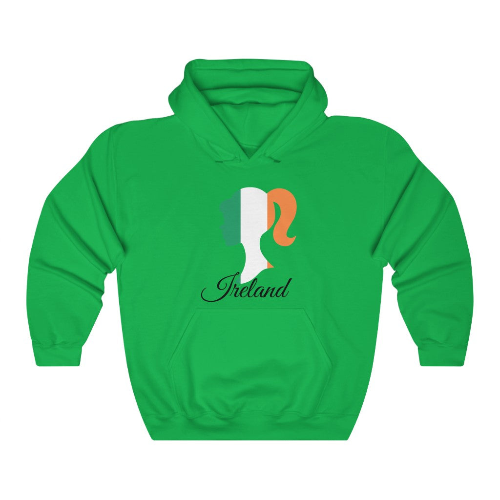 Ireland Girl Flag Hoodie Sweatshirt 1 - Unisex