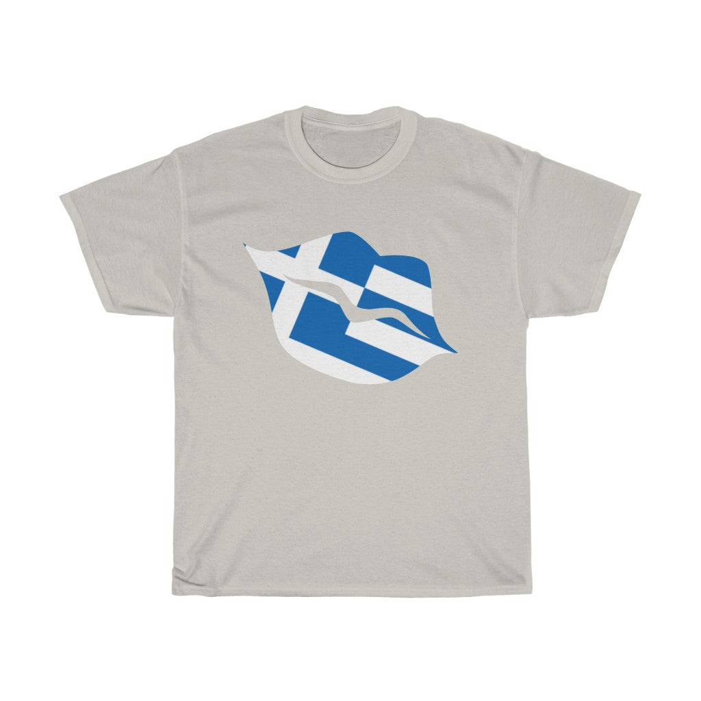 Greece Lips Flag Standard Tee - Unisex
