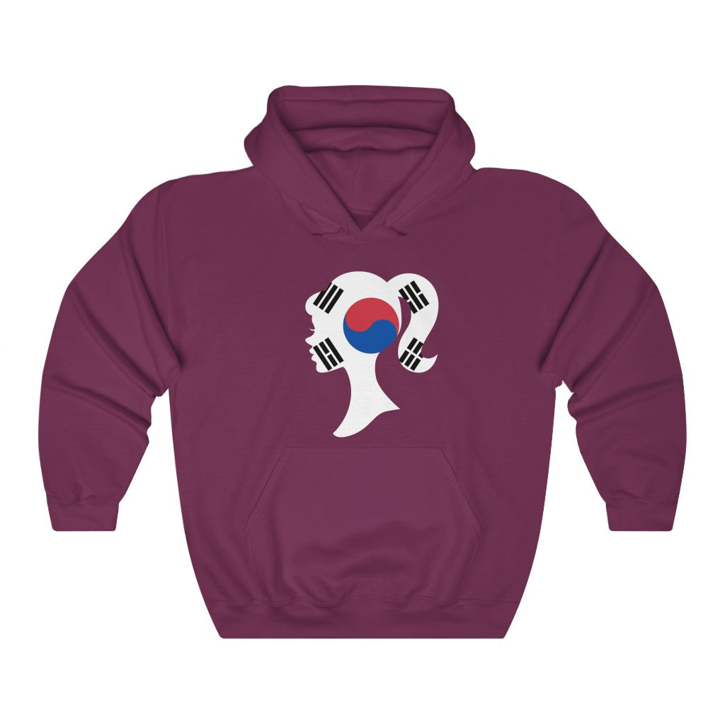 South Korea Girl Flag Hoodie Sweatshirt - Unisex