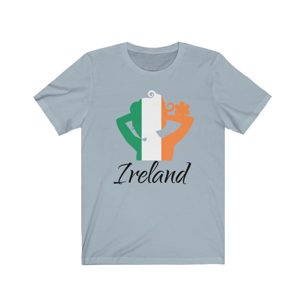 Ireland Lady Flag Premium Tee 1 - Unisex