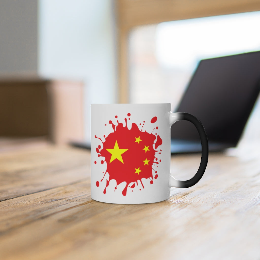 China Splat Color Changing Mug