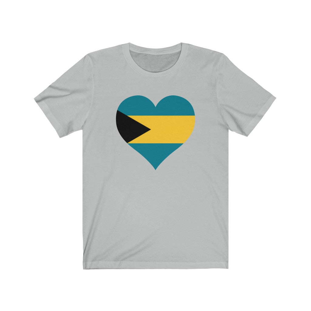 Bahamas Heart Flag Premium Tee - Unisex