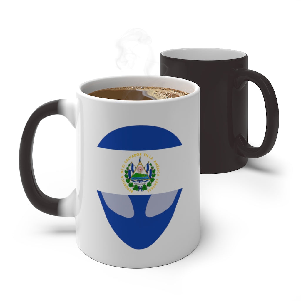 El Salvador Republic Alien Color Changing Mug