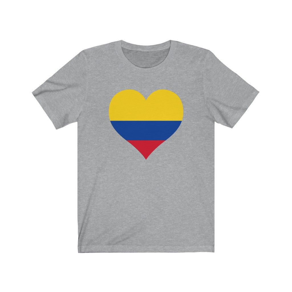 Colombia Heart Flag Premium Tee - Unisex