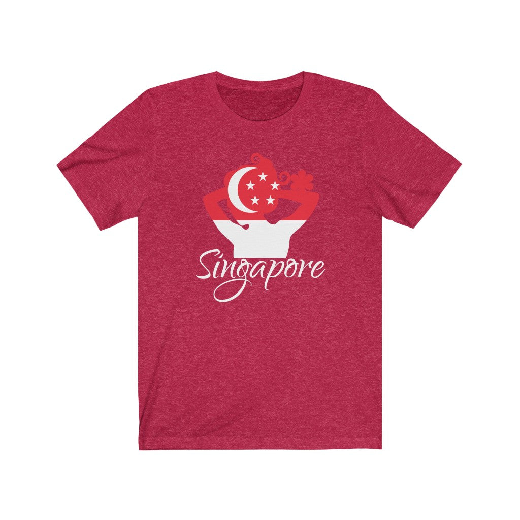 Singapore Lady Flag Premium Tee 2 - Unisex