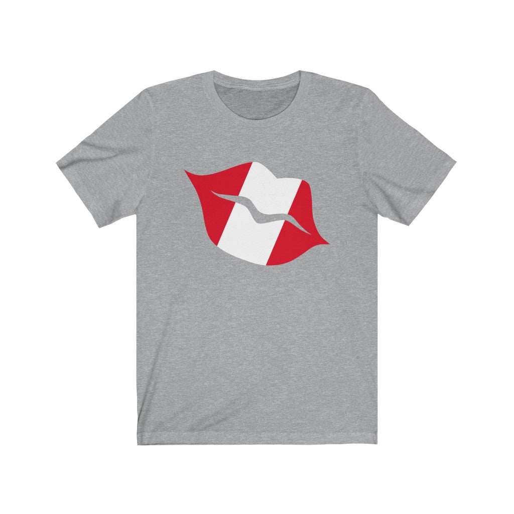 Peru Lips Flag Premium Tee - Unisex