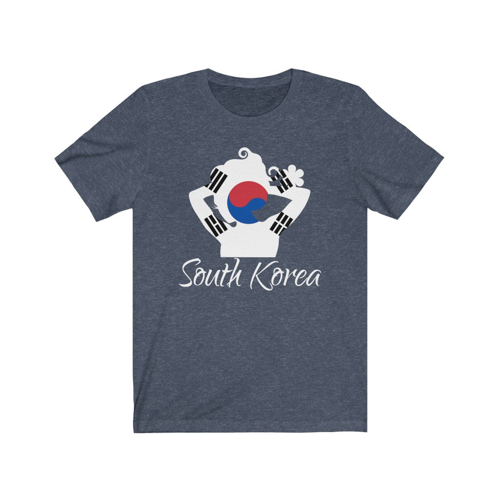 South Korea Lady Flag Premium Tee 2 - Unisex