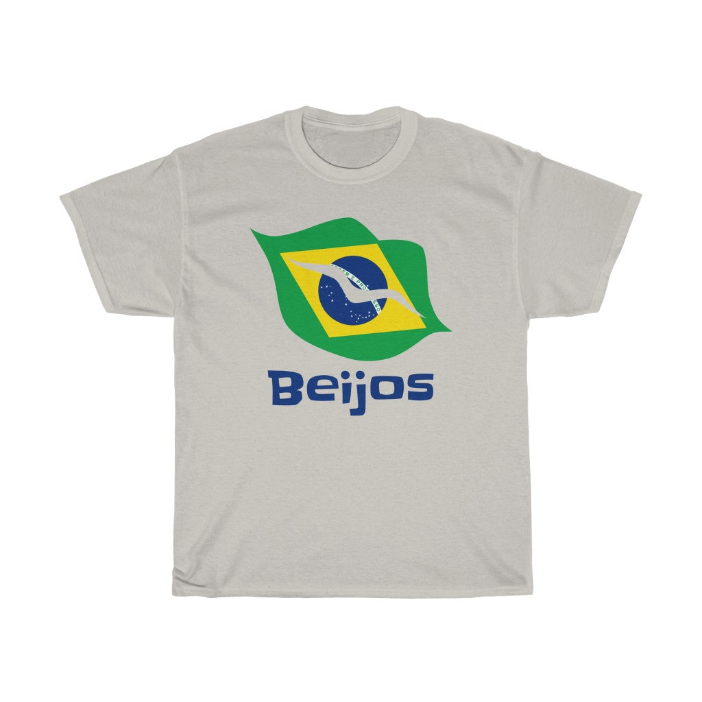 Brazil (Beijos) Lips Flag Standard Tee 1c - Unisex