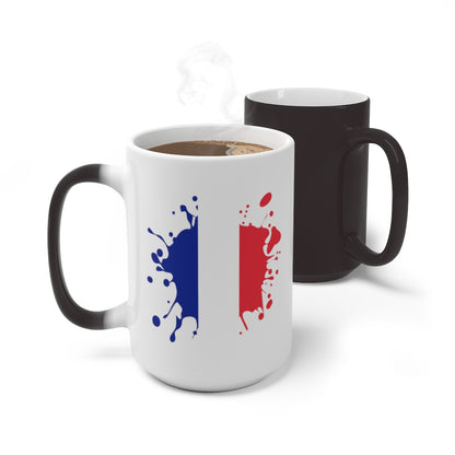 France Splat Color Changing Mug