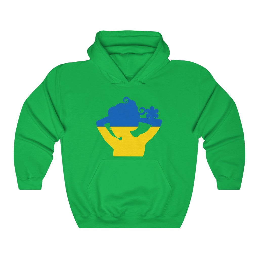 Ukraine Lady Flag Hoodie Sweatshirt - Unisex
